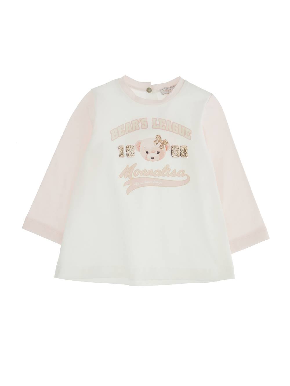 Monnalisa Maxi t-shirt maniche lunghe teddy