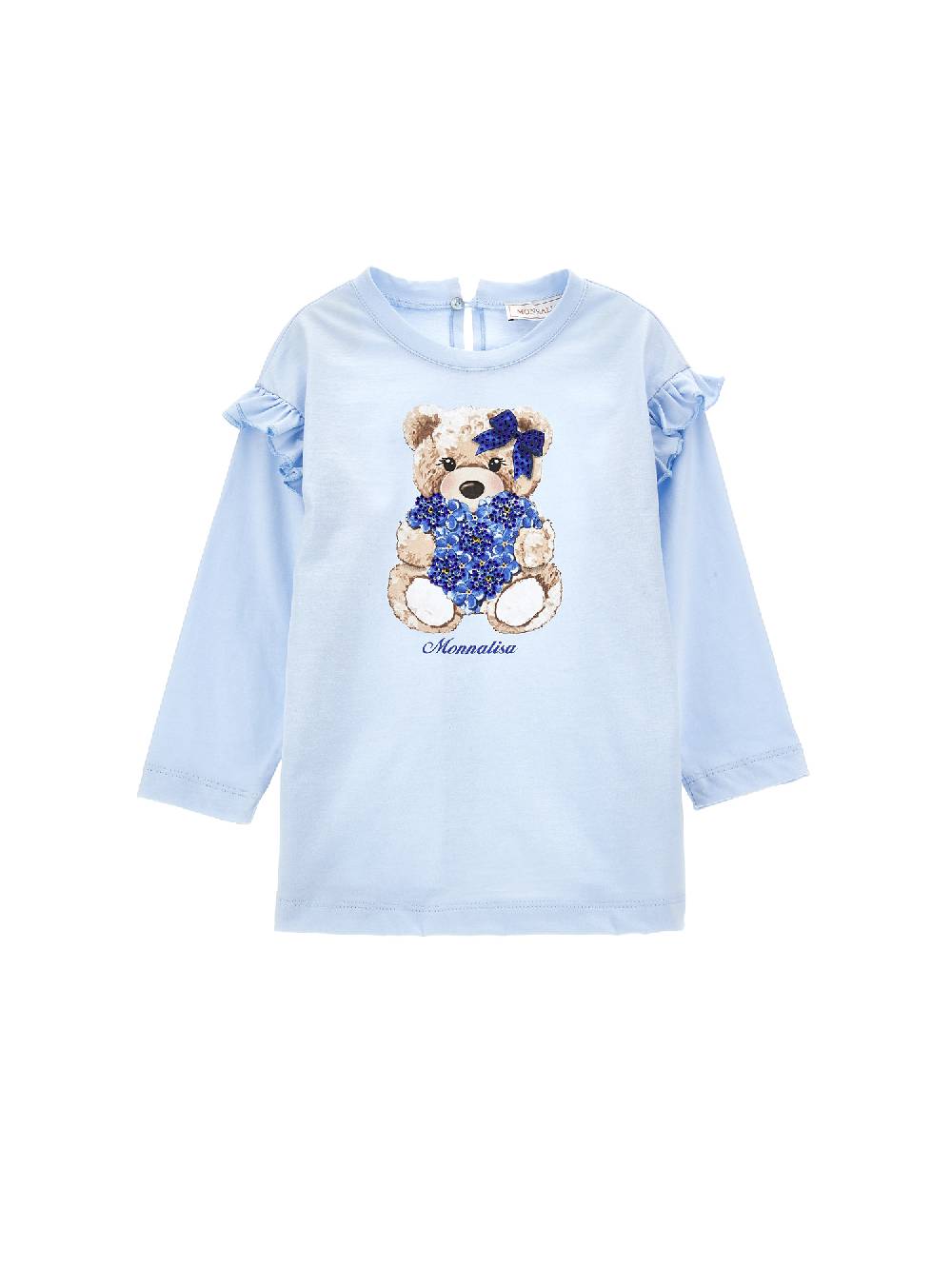 Monnalisa Maxi t-shirt orsetta e strass