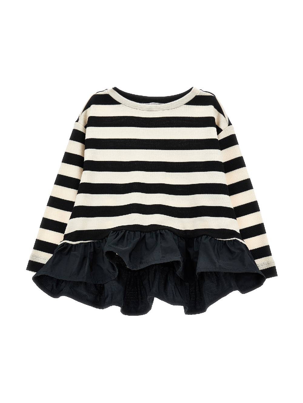 Monnalisa Maxi t-shirt righe con gala