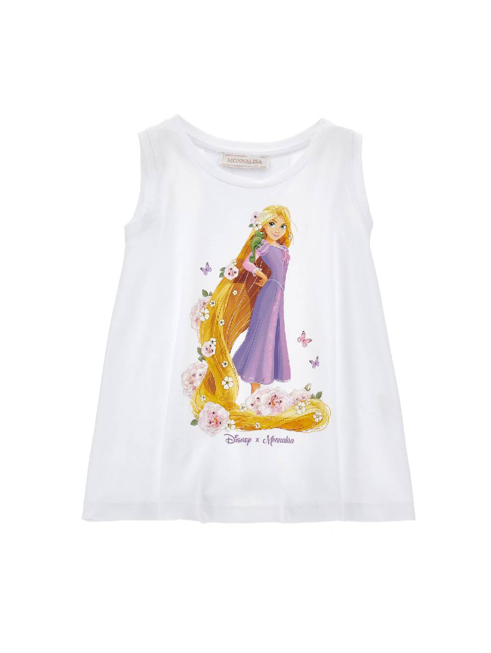 Monnalisa Maxi t-shirt smanicata Rapunzel