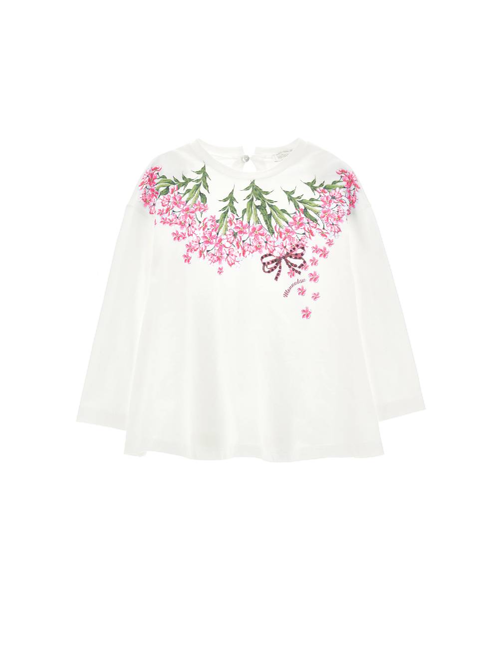 Monnalisa Maxi t-shirt stampa degradé