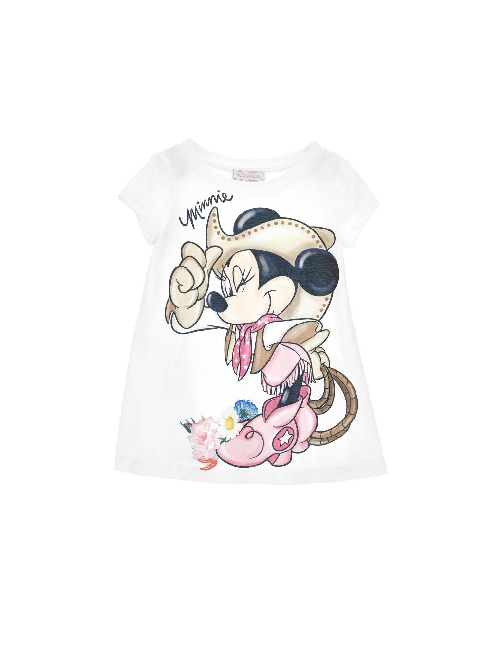 Monnalisa Maxi t-shirt stampa Minnie