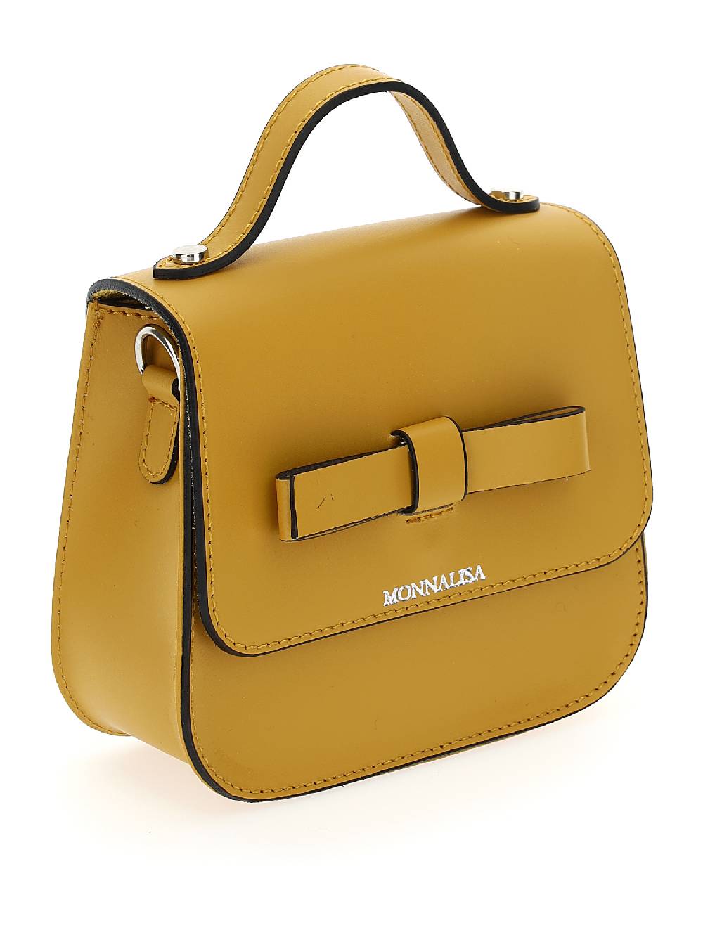 Monnalisa Mini Bag Pelle Con Fiocco