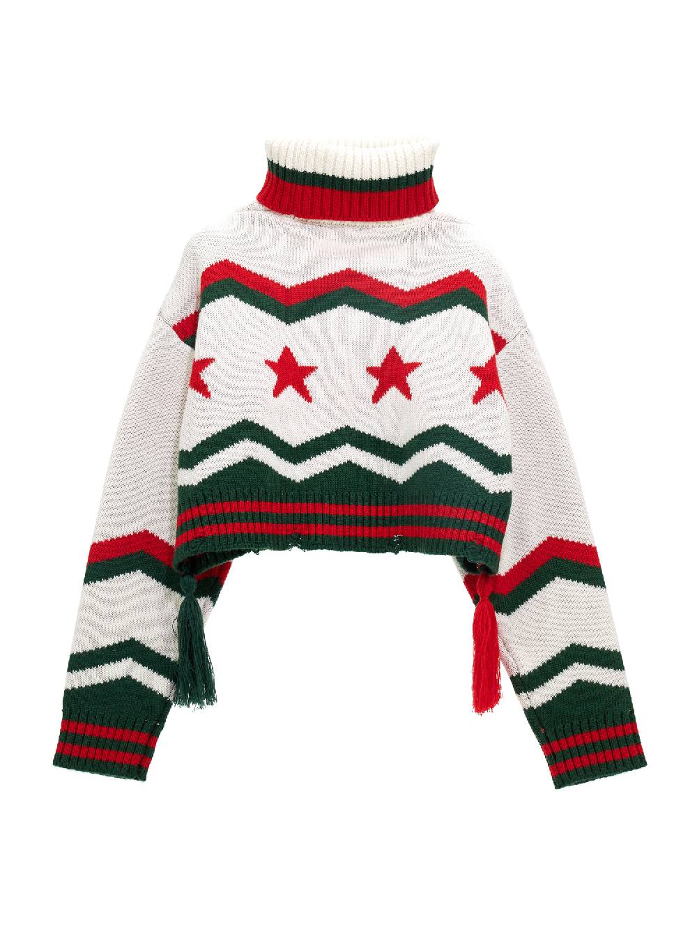 Monnalisa Mini Pull Intarsio Stelle