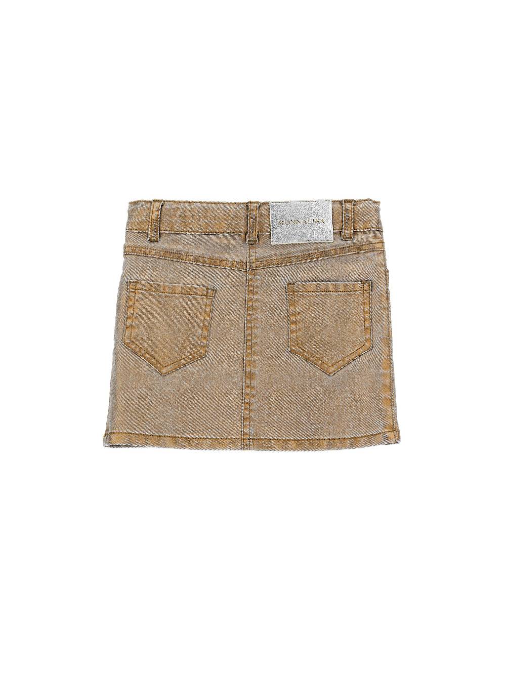 Monnalisa Minigonna Denim Laminato