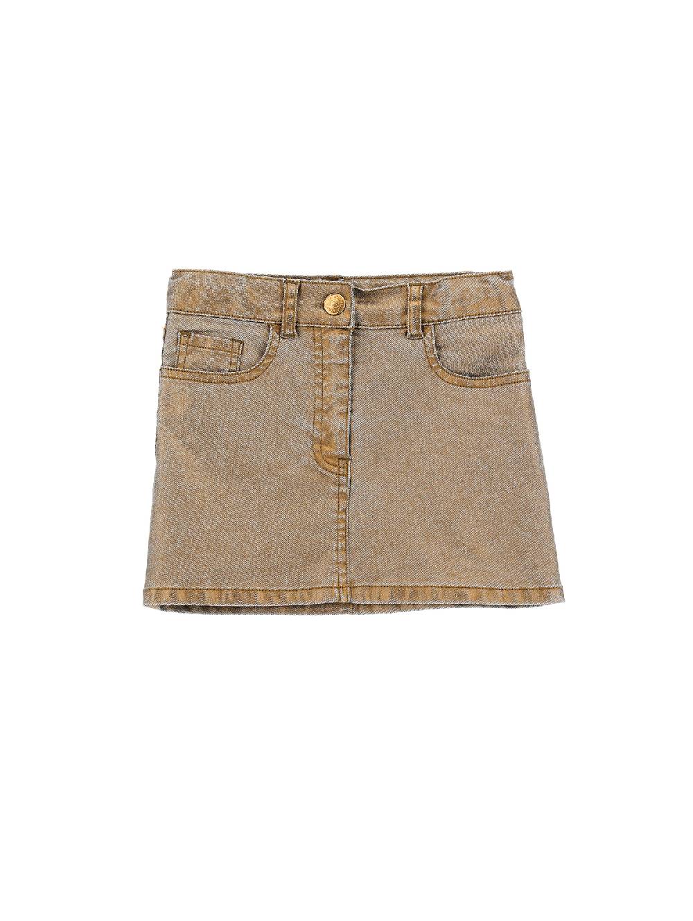 Monnalisa Minigonna denim laminato