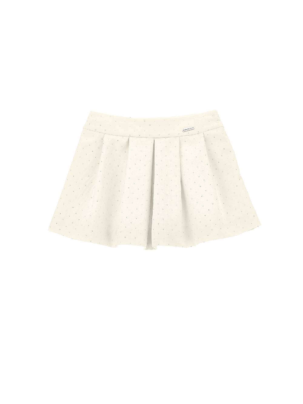 Monnalisa Minigonna viscosa con strass