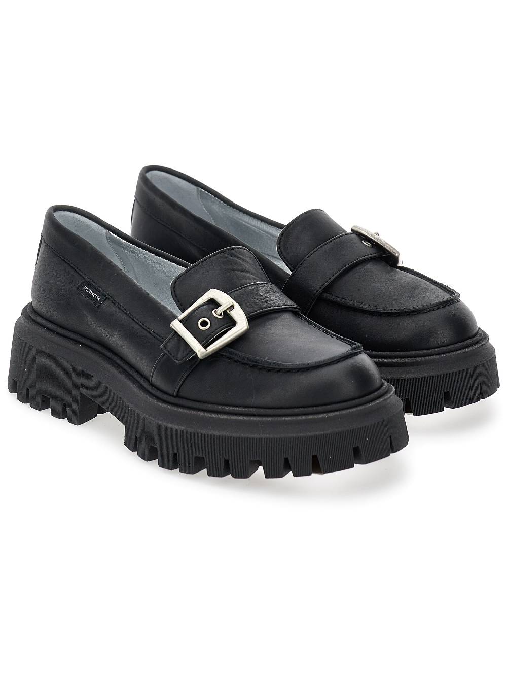 Monnalisa Mocassini Pelle Con Fibbia