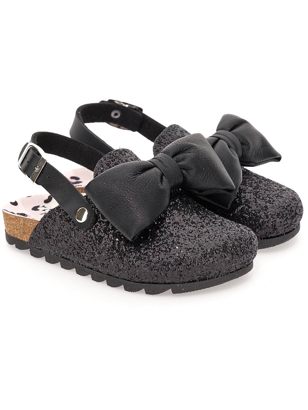 Monnalisa Mule Tessuto Glitter