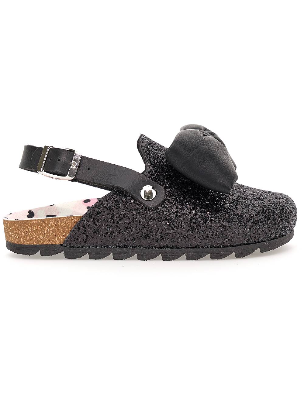 Monnalisa Mule tessuto glitter