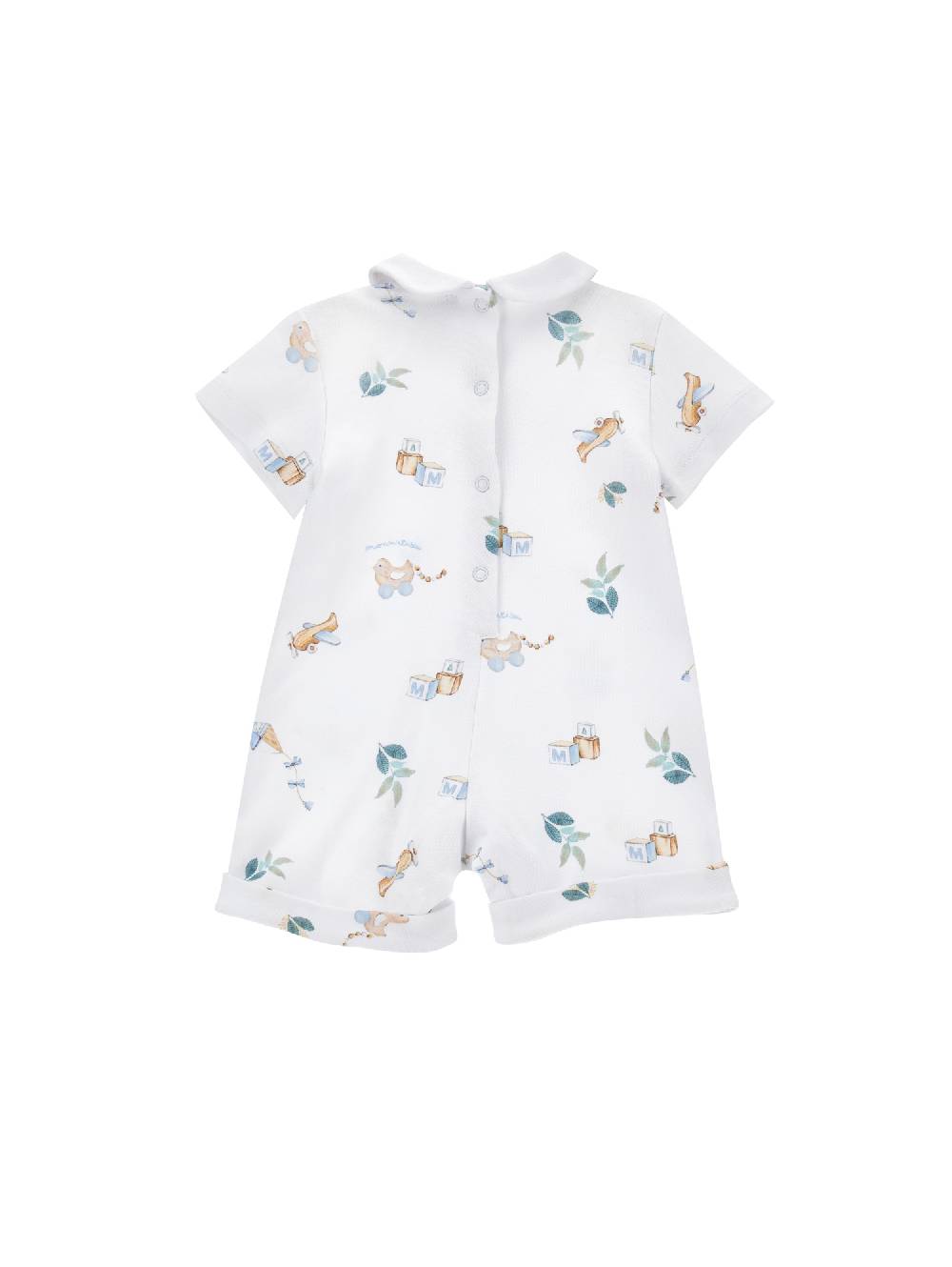 Monnalisa Pagliaccetto Cotone Con Collettino