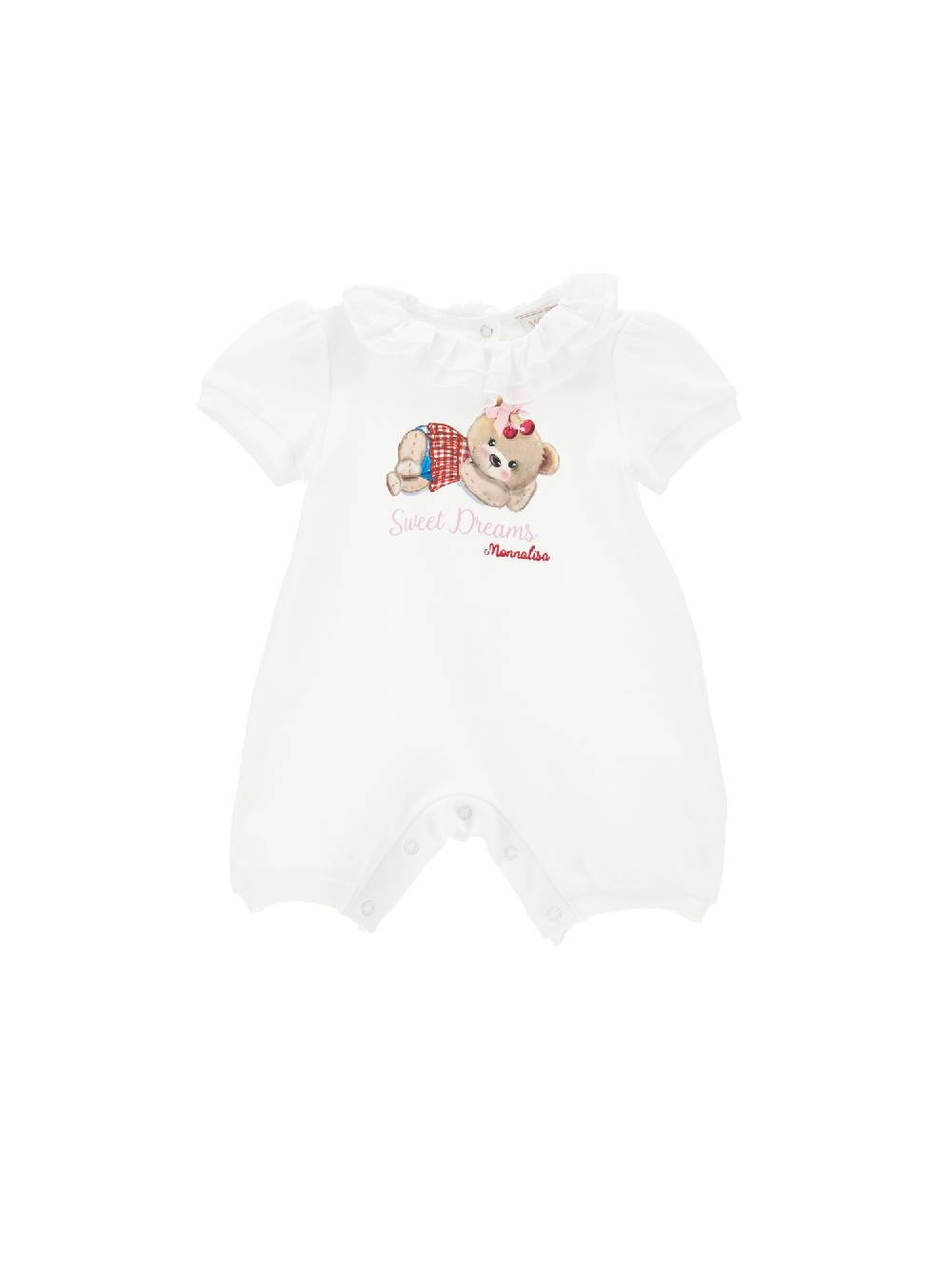 Monnalisa Pagliaccetto cotone teddy bear