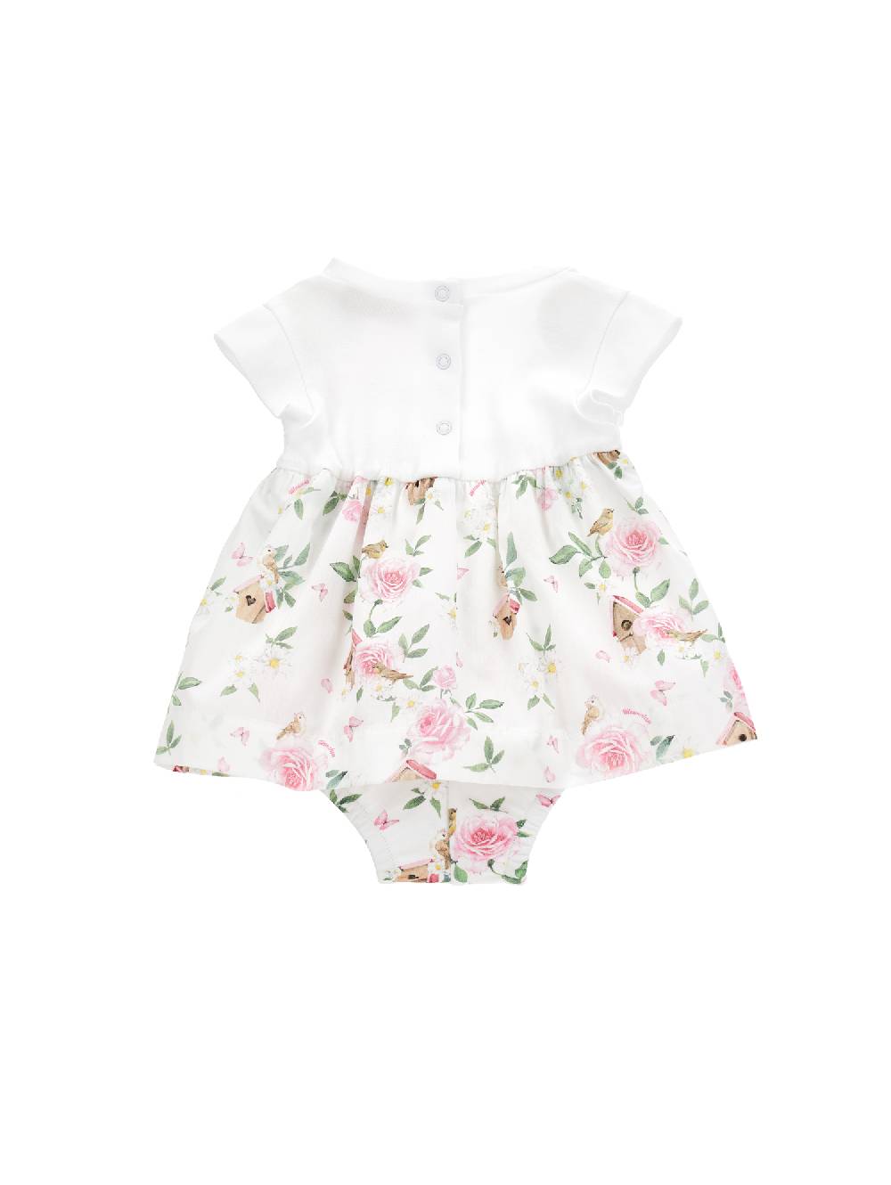 Monnalisa Pagliaccetto Cotone Tutù Floreale