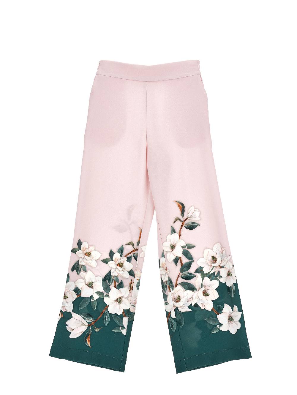 Monnalisa Pantalone palazzo stampa magnolia