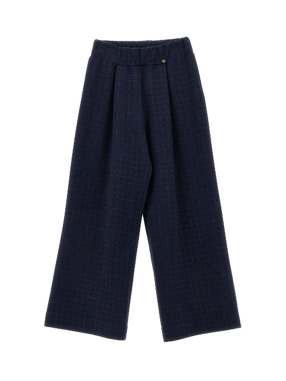 Monnalisa Pantalone Punto Milano Glitter Check