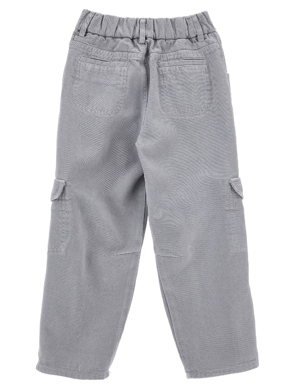 Monnalisa Pantaloni Cargo Gabardine