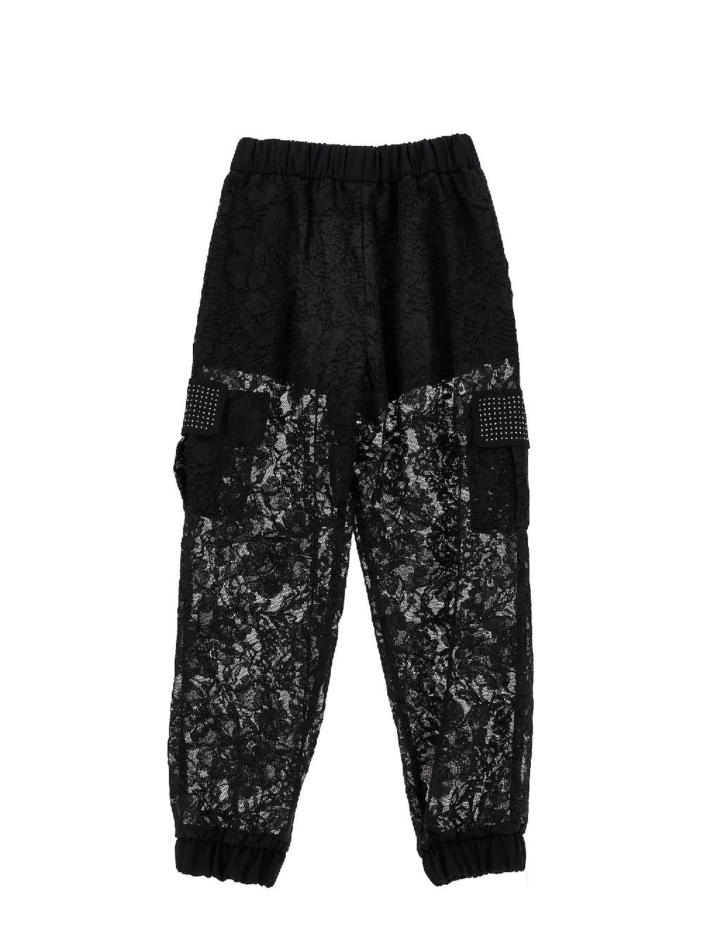 Monnalisa Pantaloni Cargo Pizzo Rebrodé