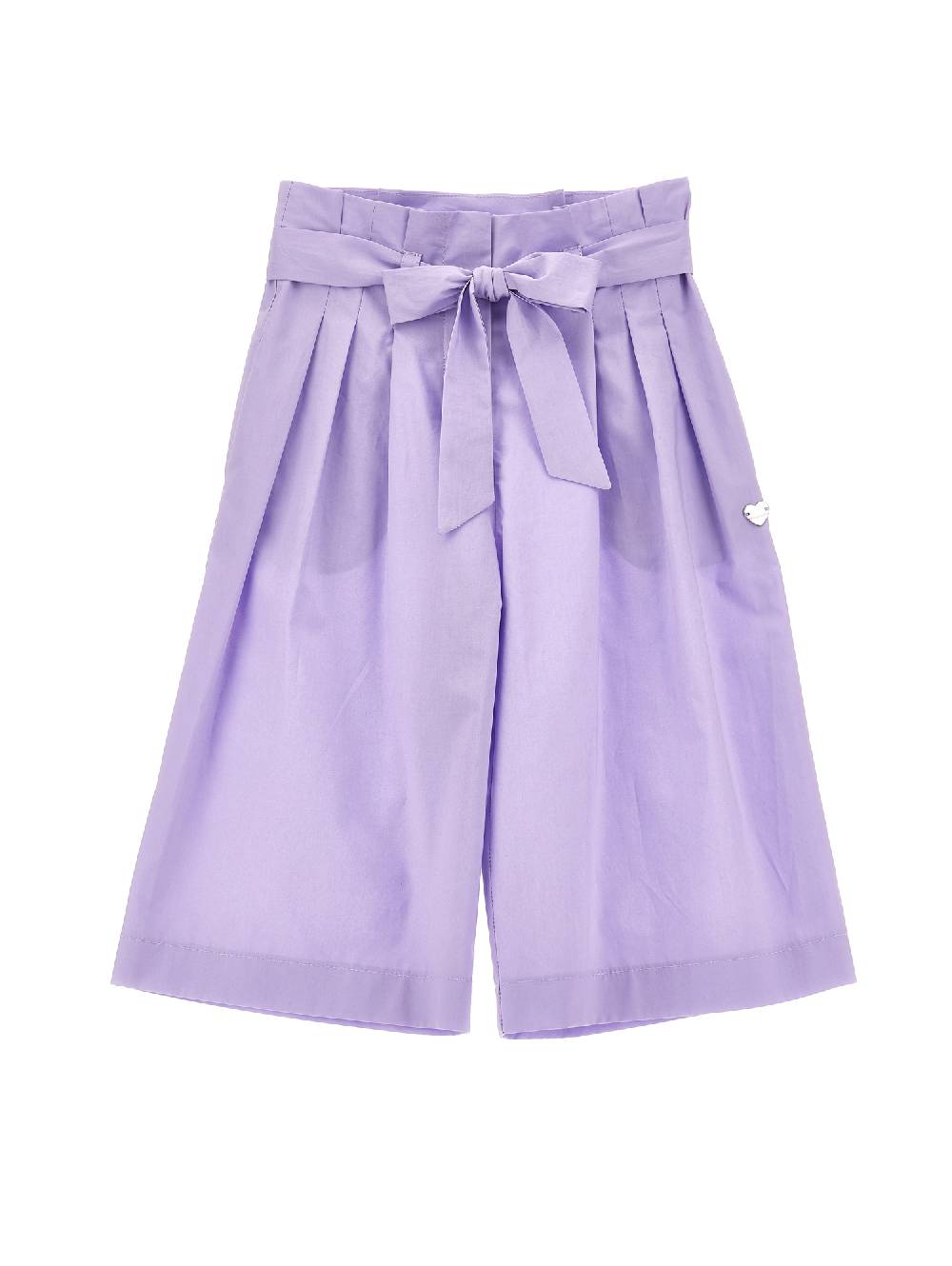 Monnalisa Pantaloni cropped tinta unita