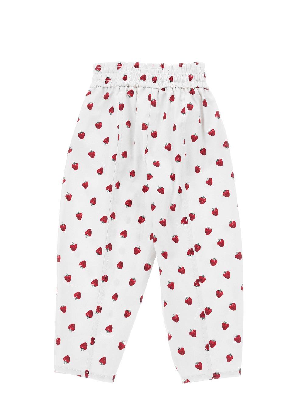 Monnalisa Pantaloni Gabardine Stampa Fragole