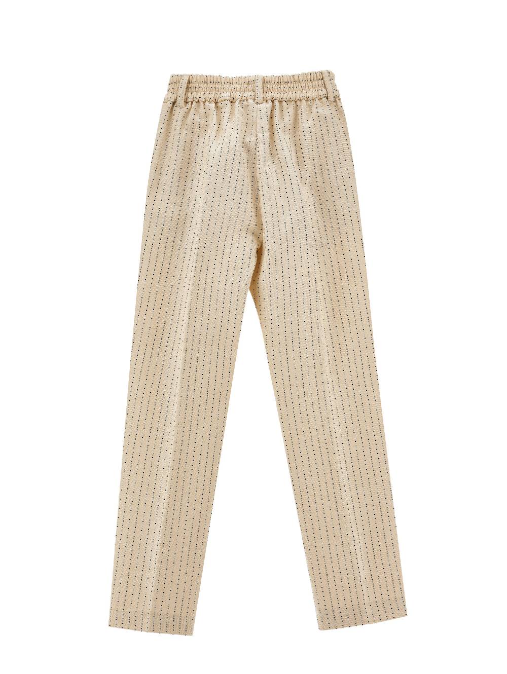 Monnalisa Pantaloni Lunghi Tela Operata