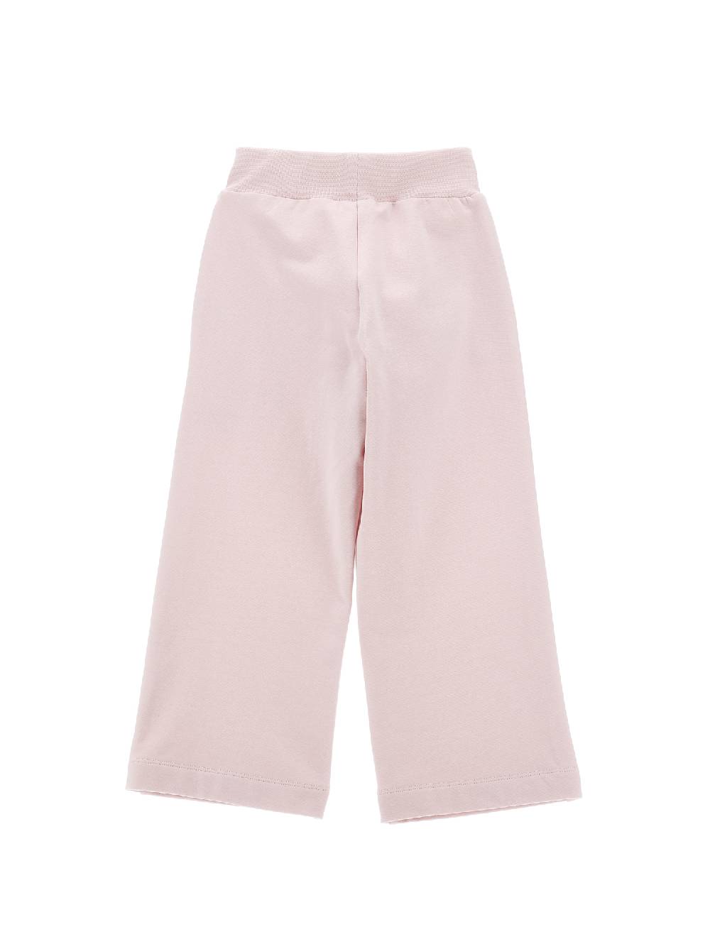 Monnalisa Pantaloni Palazzo Felpa Ricamata