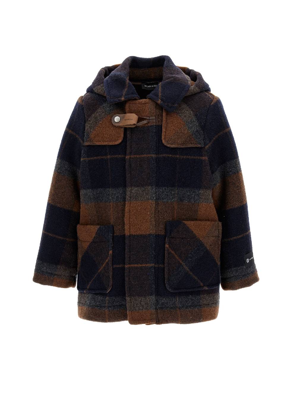 Monnalisa Parka check con cappuccio