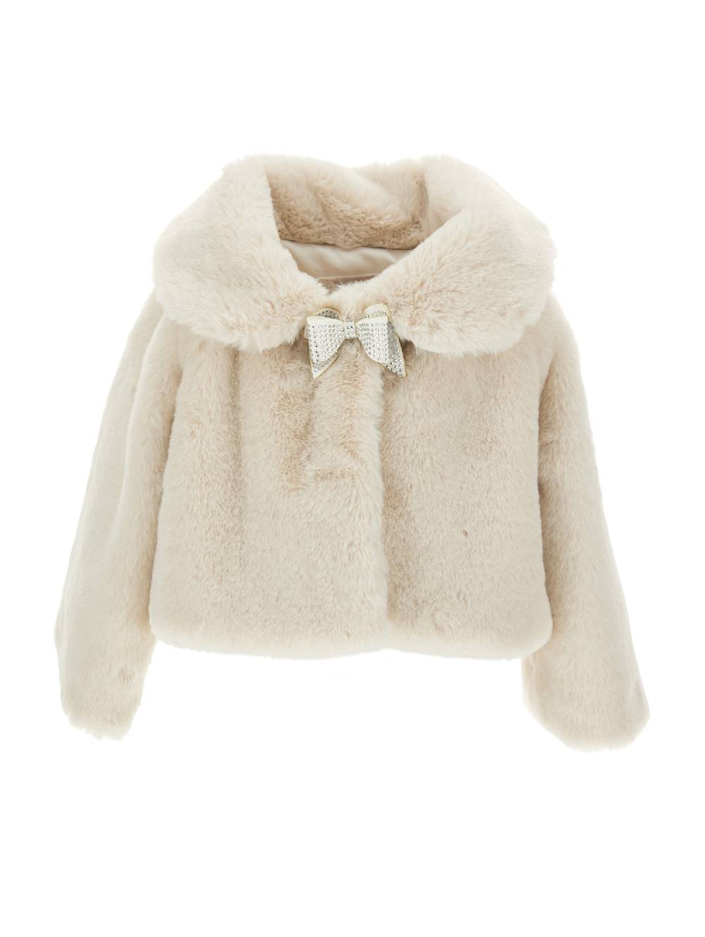 Monnalisa Peluche chic fiocchetto strass