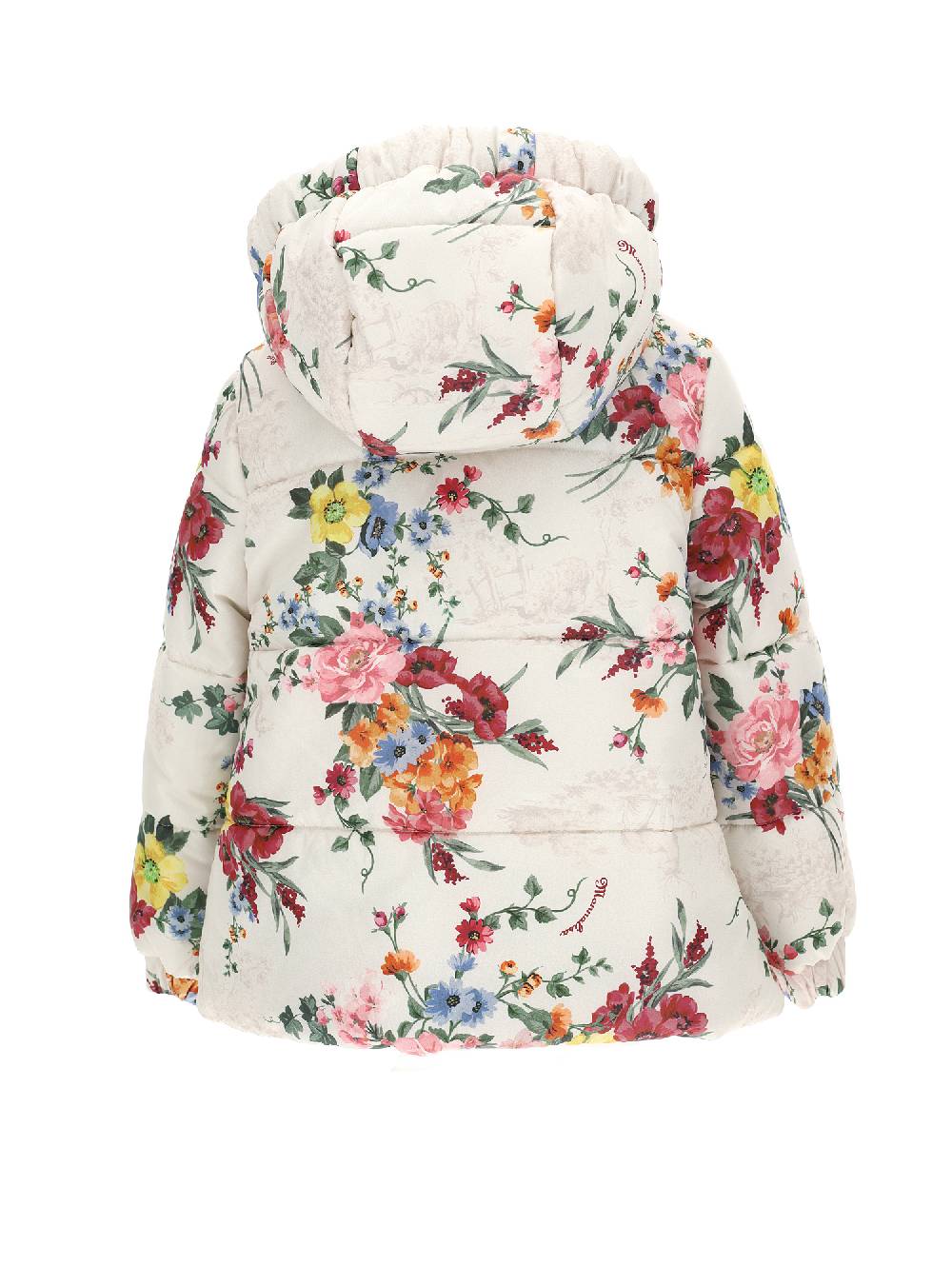 Monnalisa Piumino Tessuto Tecnico Fiori