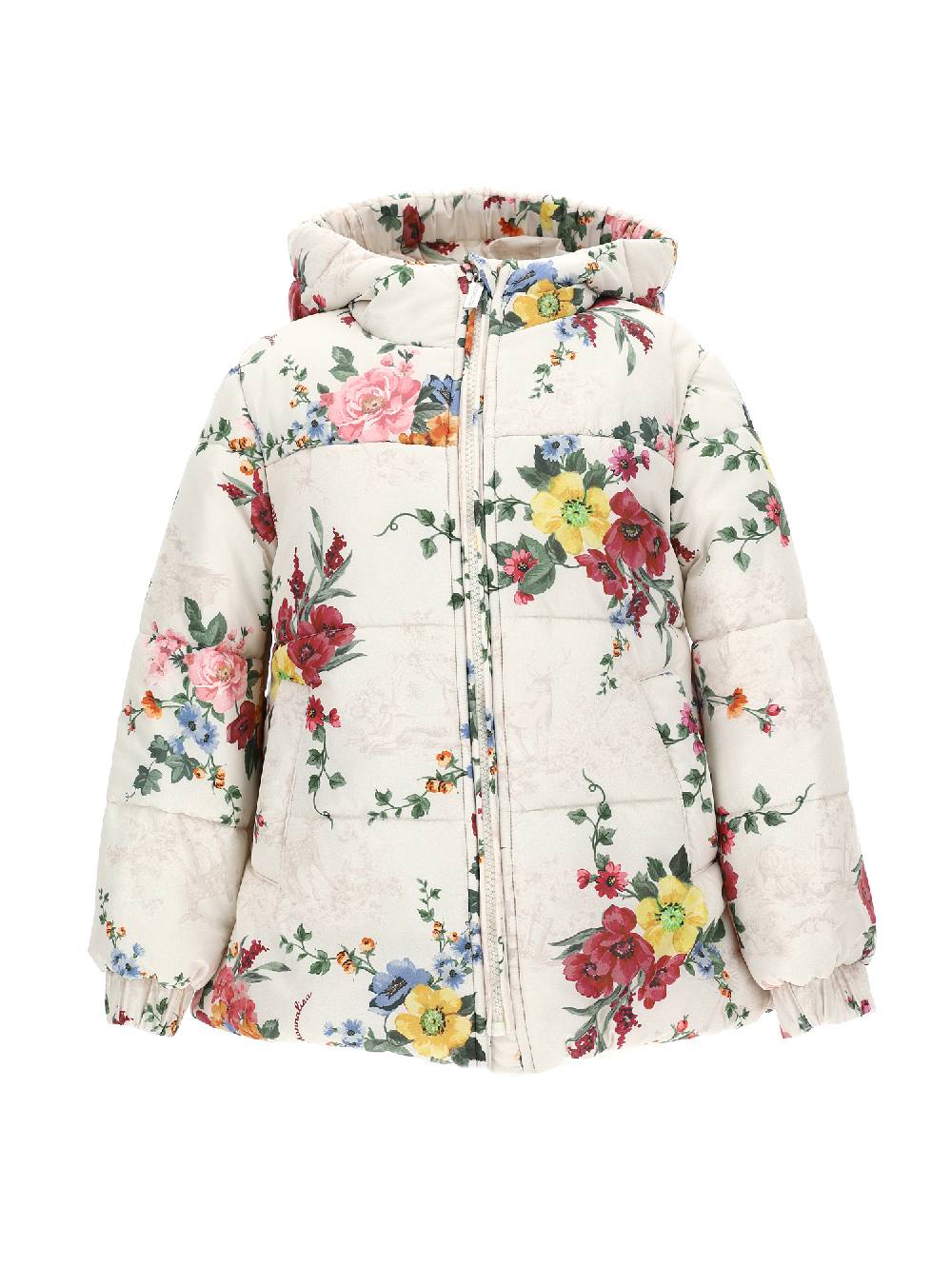 Monnalisa Piumino tessuto tecnico fiori