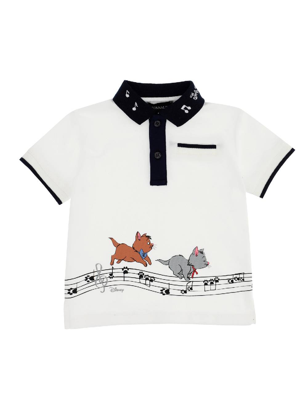 Monnalisa Polo Oxford piquet Aristogatti