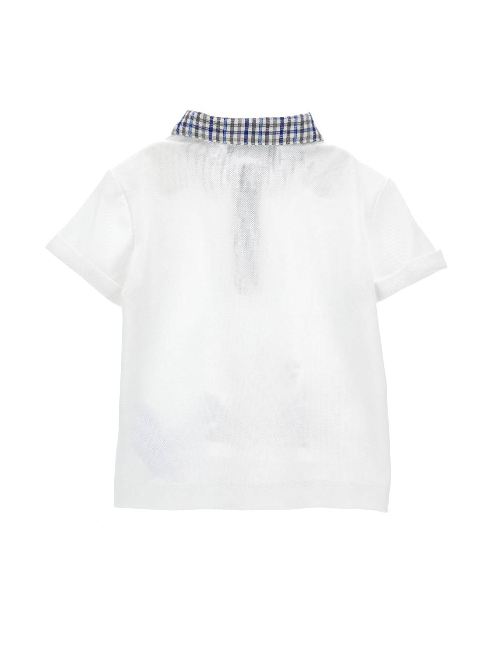 Monnalisa Polo Piquet Con Colletto Check