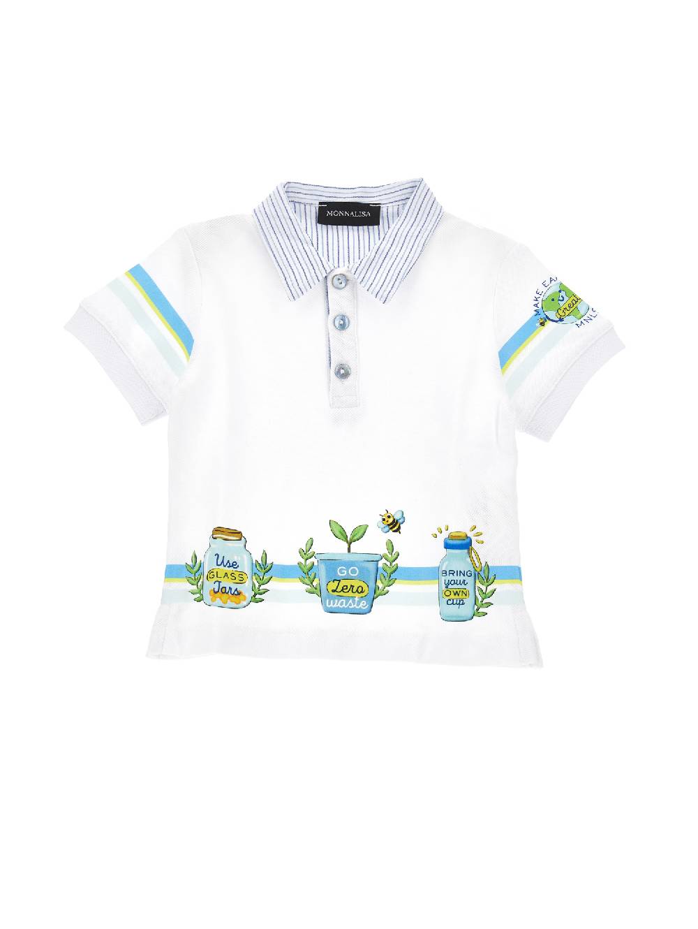 Monnalisa Polo piquet con spacchetti