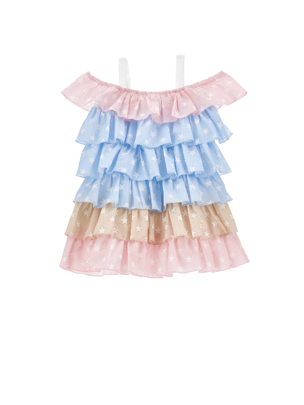 Monnalisa Prendisole In Mussola Stelle