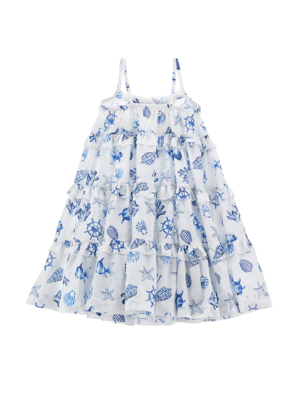 Monnalisa Prendisole Mussola Stampa Marine