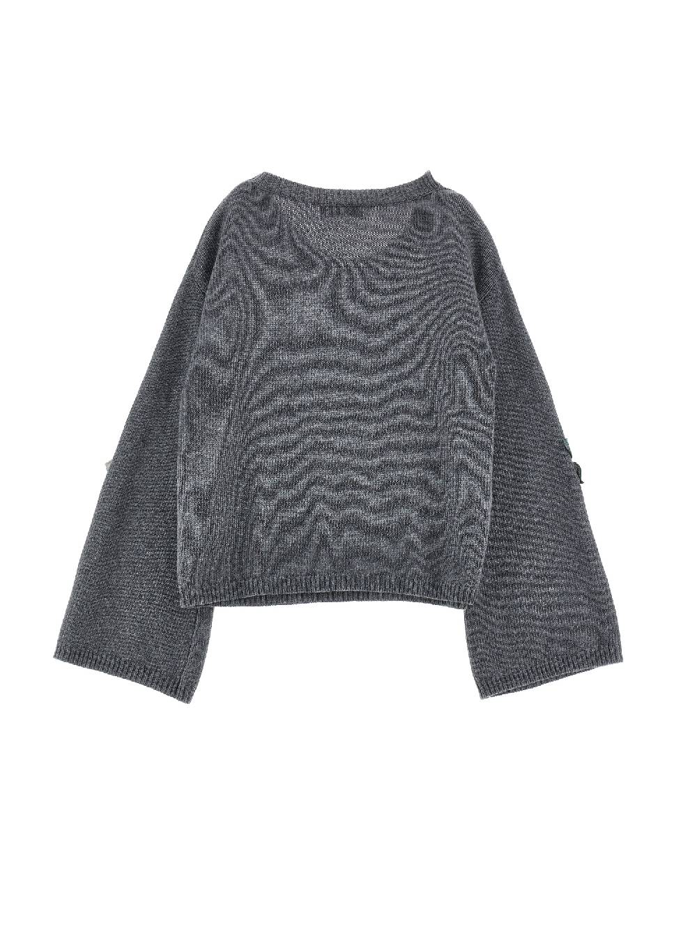 Monnalisa Pull Con Maniche Ricamate