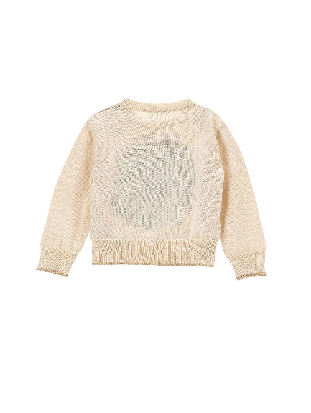 Monnalisa Pull Cotone Intarsio Leone