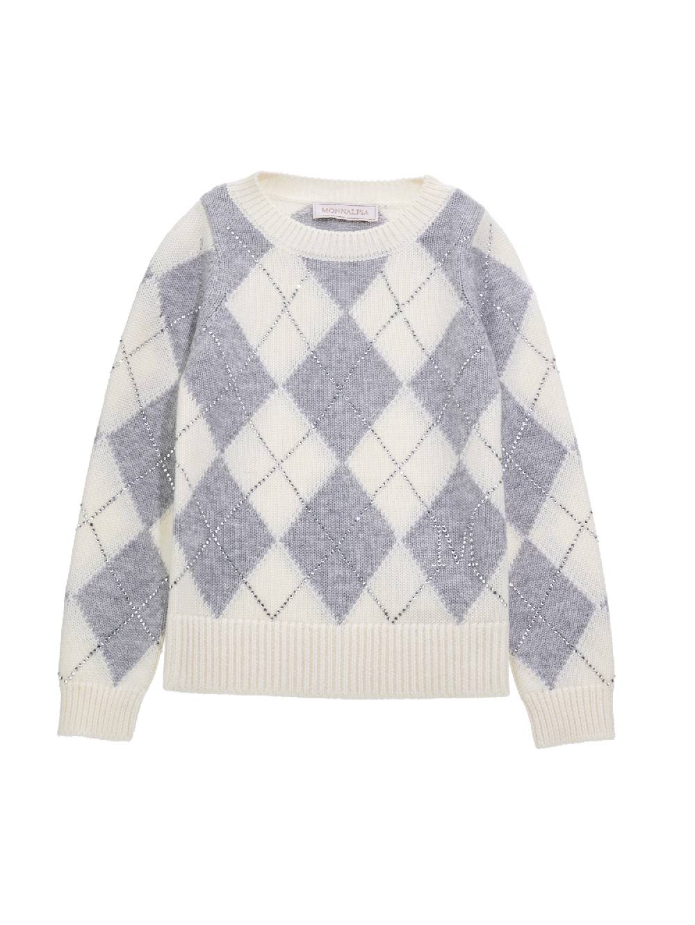 Monnalisa Pull jacquard bicolor