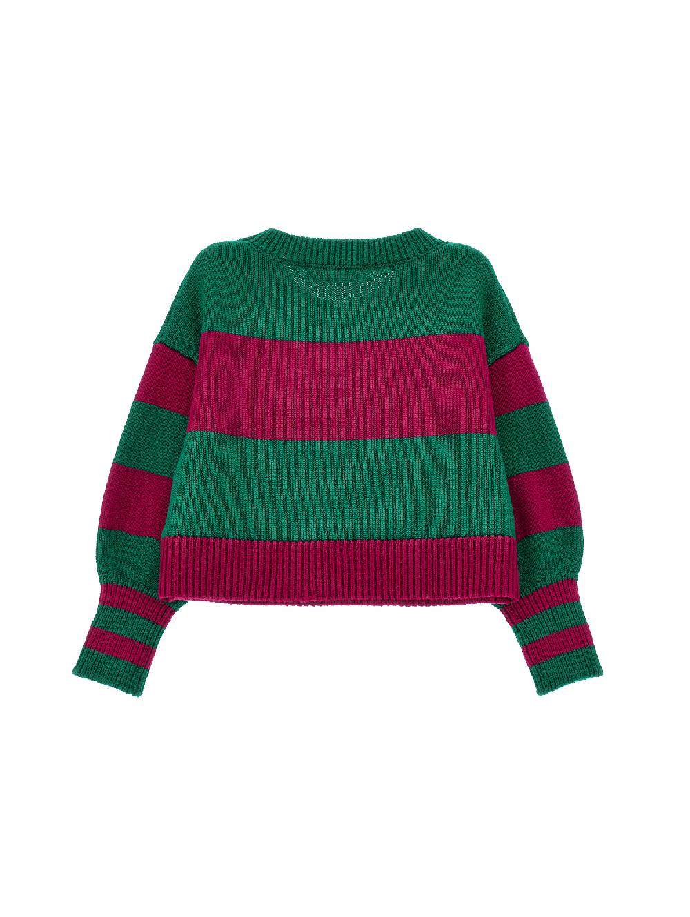 Monnalisa Pull Knitwear Maxi Righe