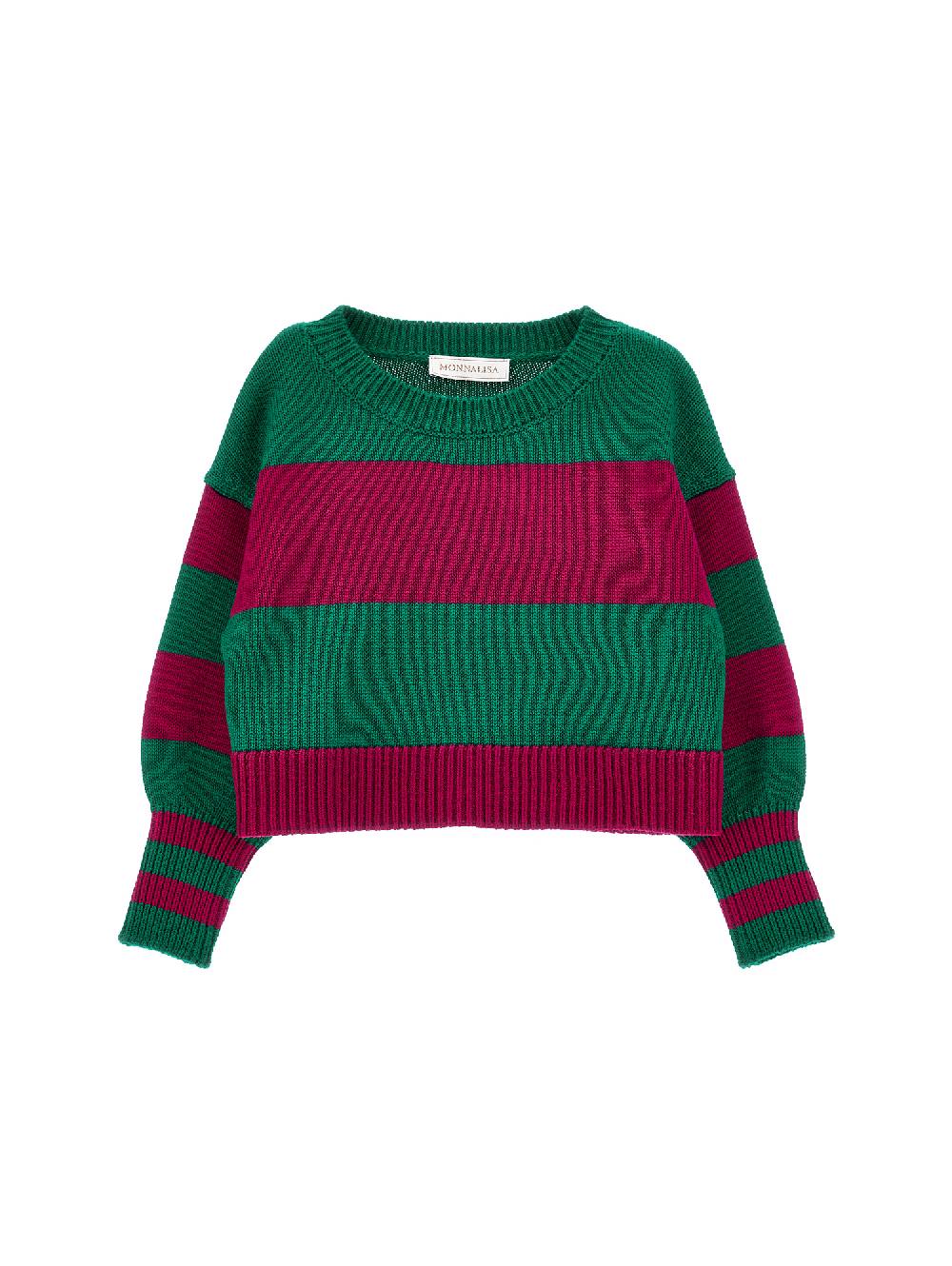 Monnalisa Pull knitwear maxi righe