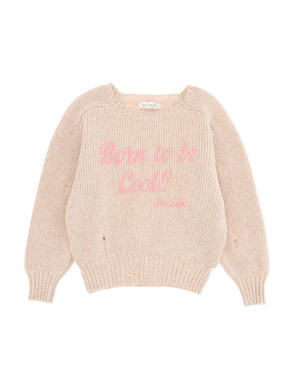 Monnalisa Pull lana merino a intarsio