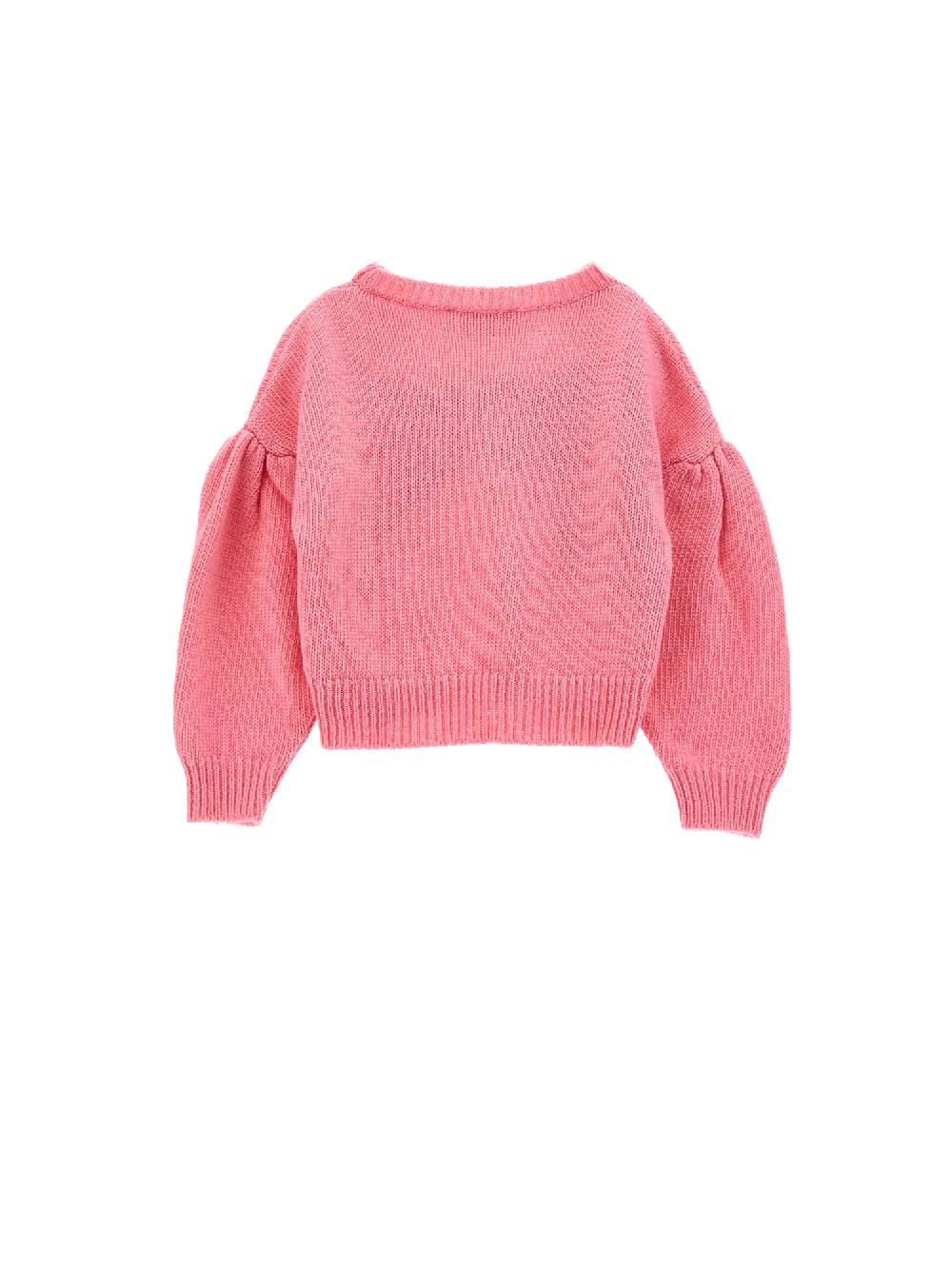 Monnalisa Pull Merino Intarsio Minnie E Topolino