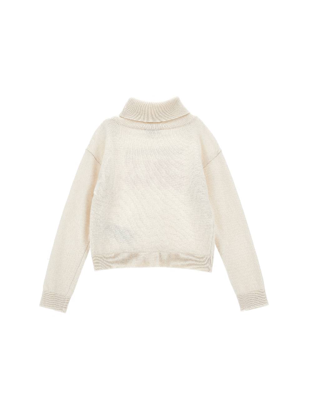 Monnalisa Pull Misto Cachermire CF Iconic Logo