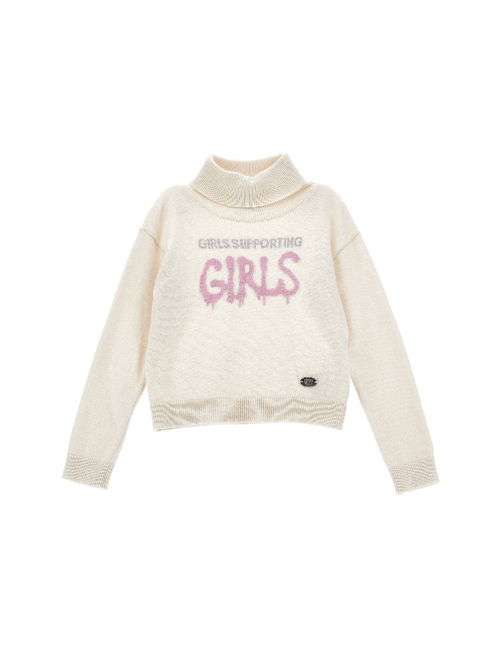 Monnalisa Pull misto cachermire CF Iconic Logo