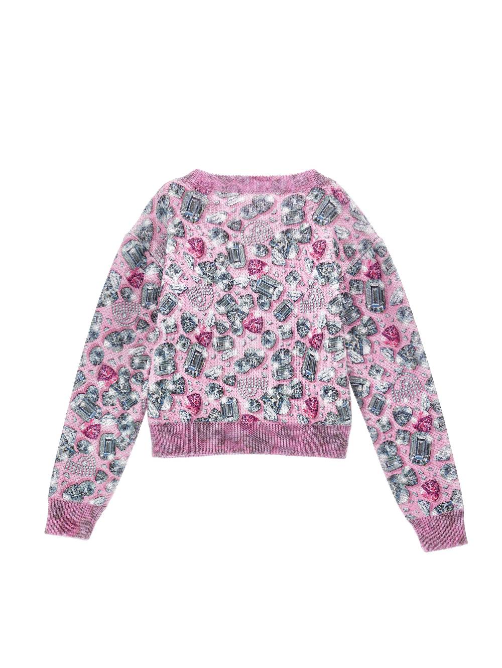 Monnalisa Pull Misto Lana CF Diamonds