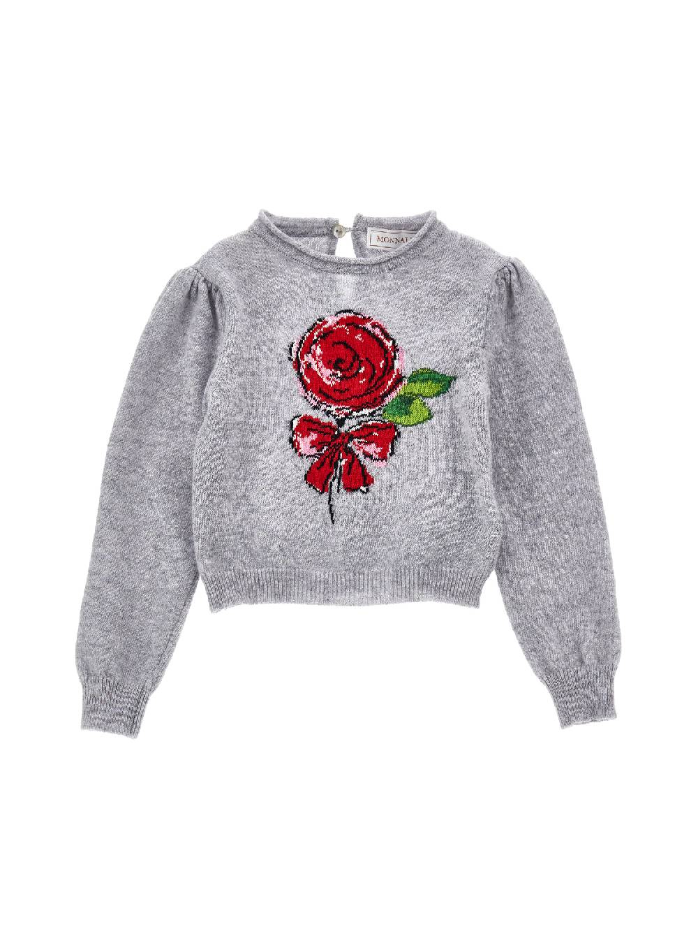 Monnalisa Pull supersoft con rosa