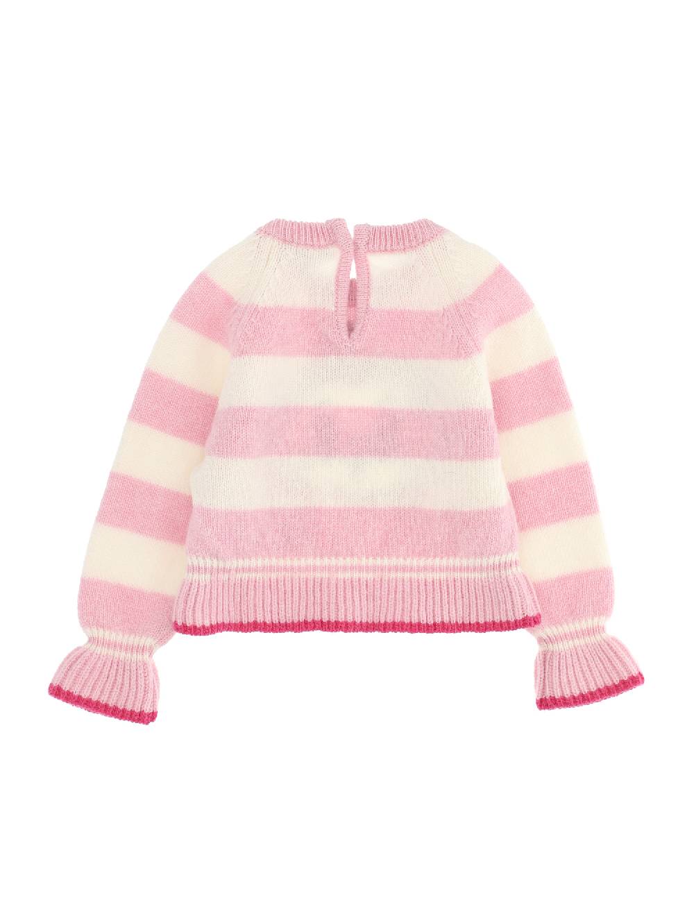 Monnalisa Pullover Righe Intarsio Aristogatti