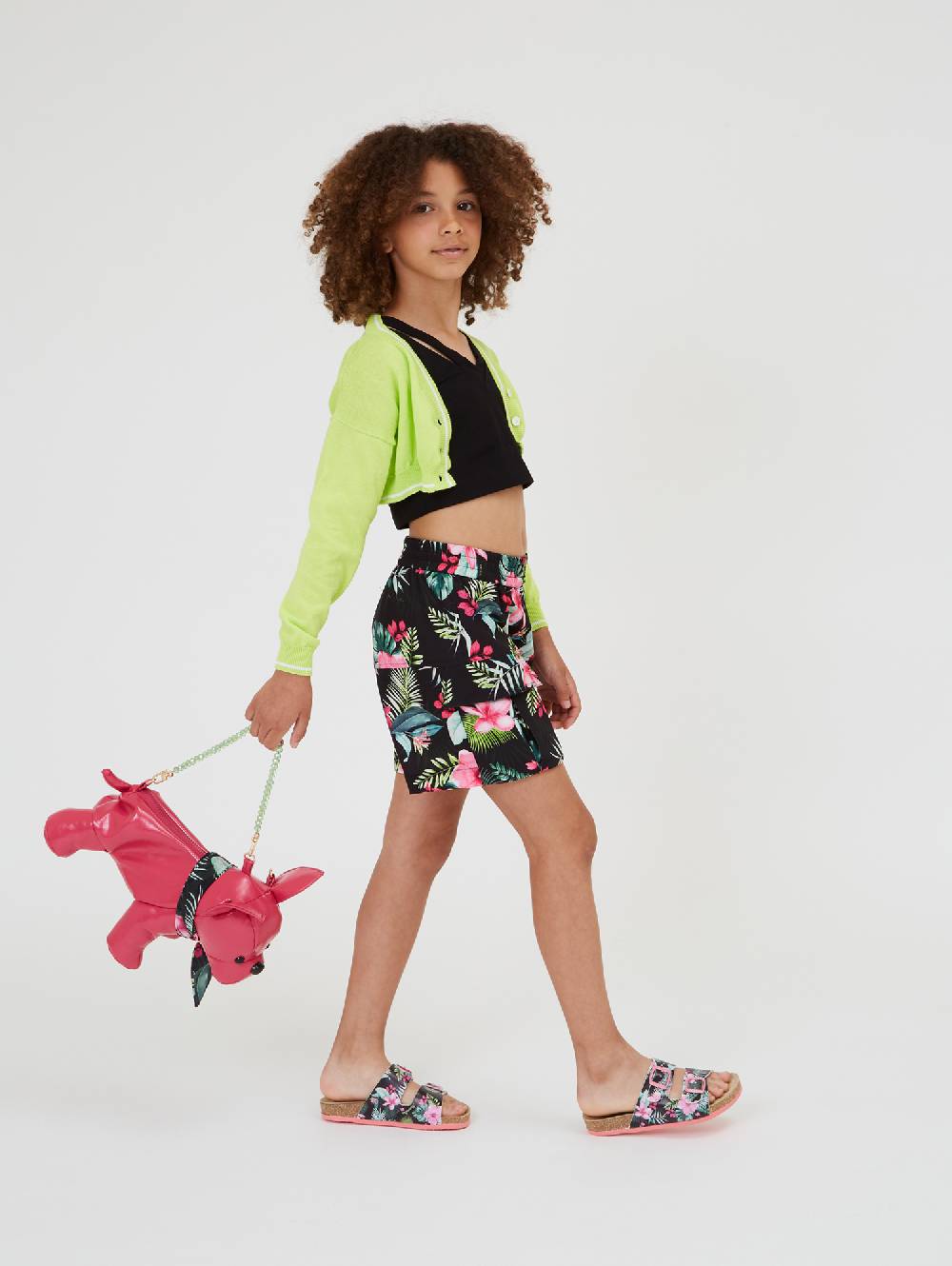 Monnalisa Puppy Bag Tessuto Spalmato