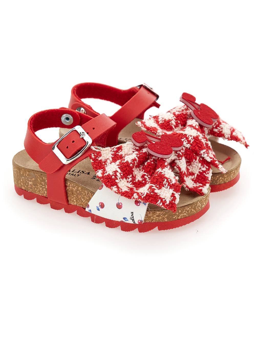 Monnalisa Sandali Con Fiocco E Ciliegie