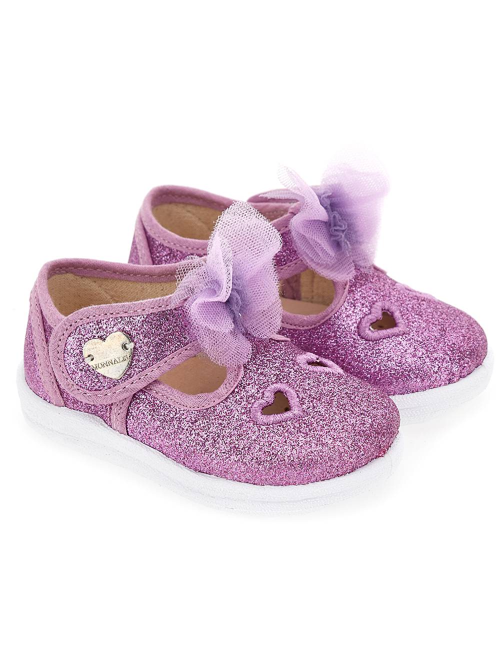 Monnalisa Sandali Glitter Con Farfalla