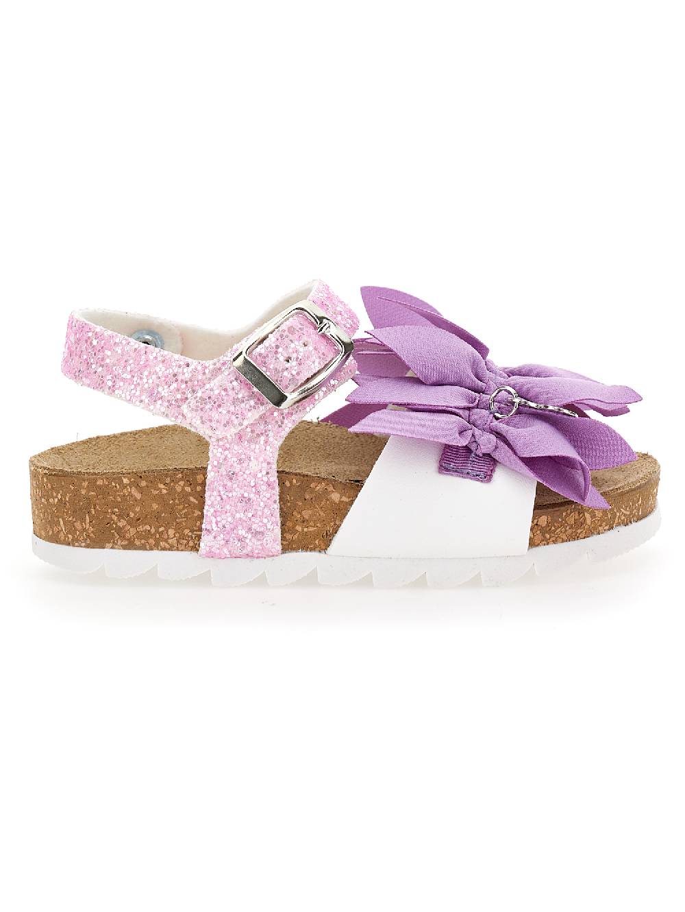 Monnalisa Sandali glitter con fiori